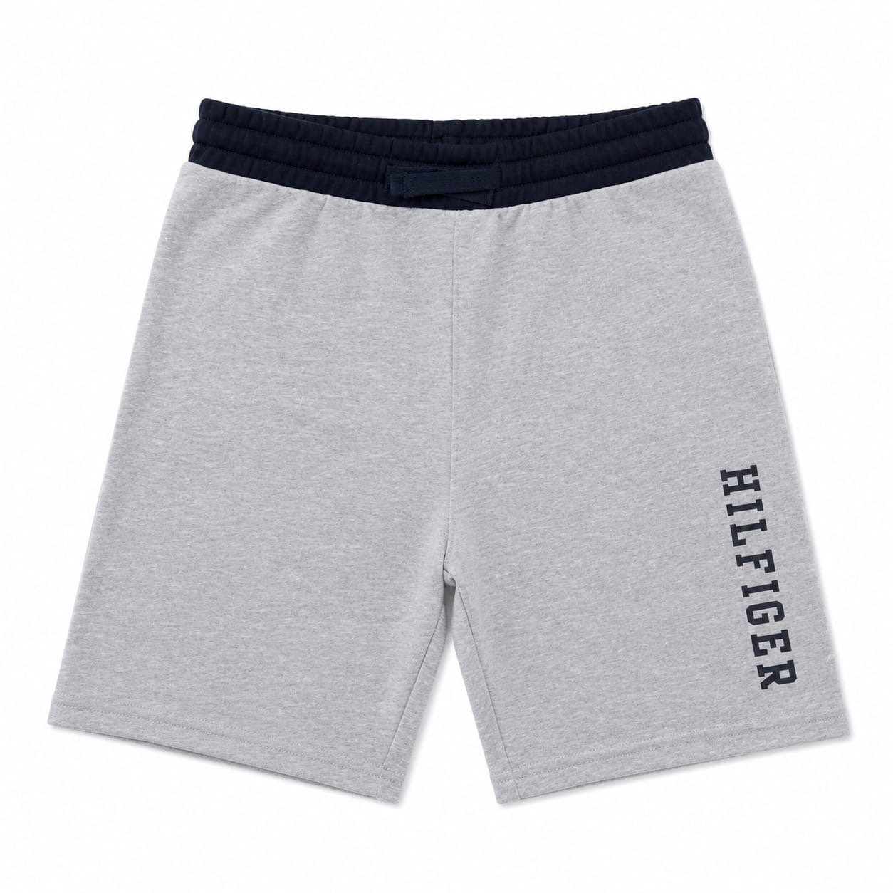 Short Tommy Hilfiger Short Gris Jaspeado Con Detalles Azul Marino - Imagen 1