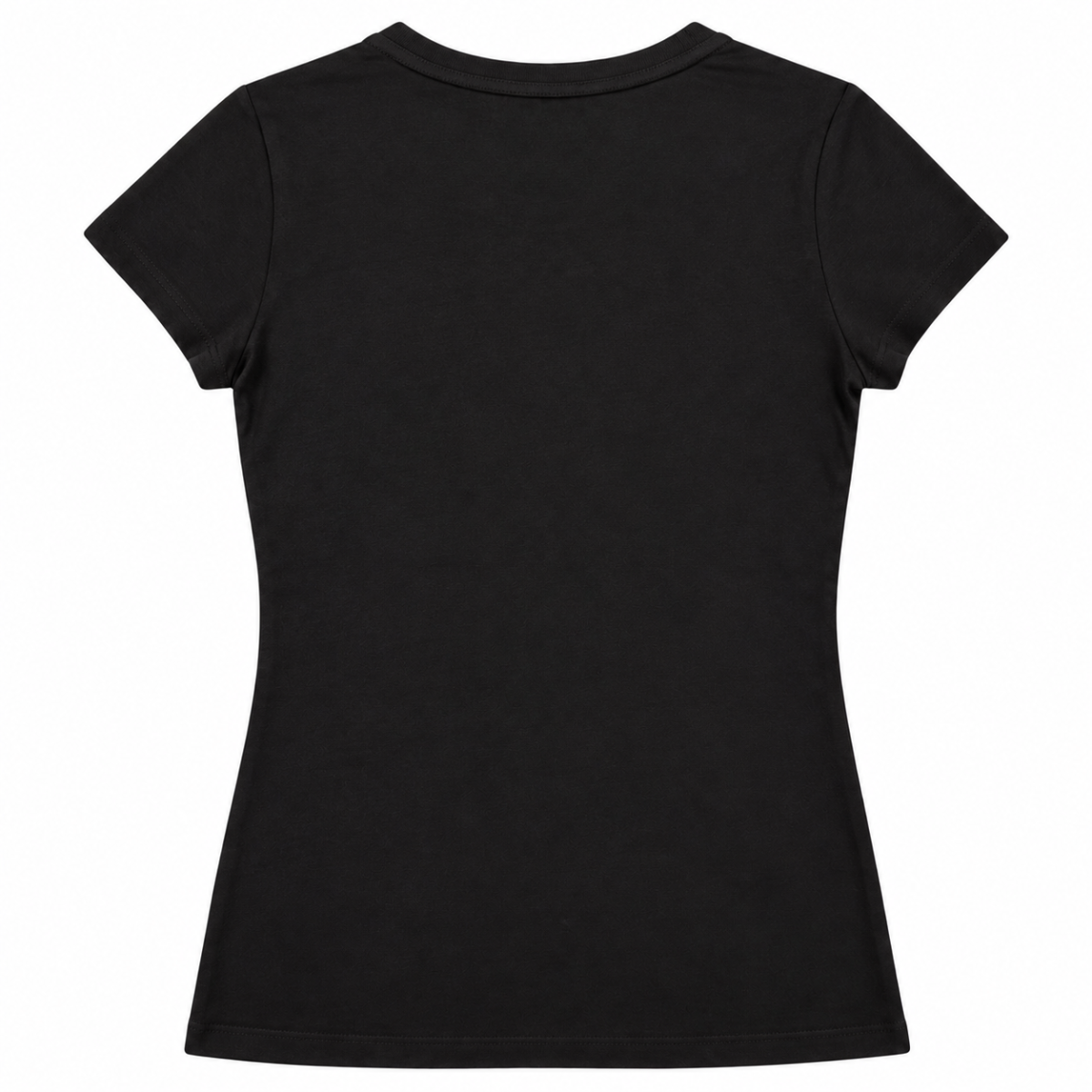 Polera Negra Con Logo En Pedreria Negra - Imagen 2