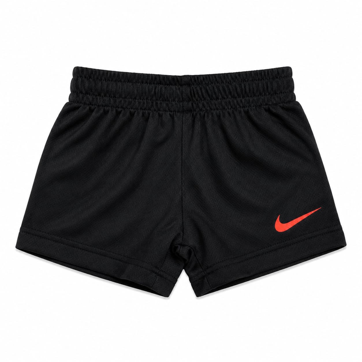 Short Nike Deportivo Short Deportivo Negro logo Rojo Anaranjado - Imagen 1
